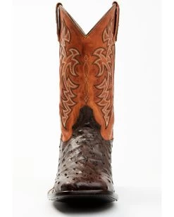 Cody James Men's Sienna Genuine Ostrich Exotic Western Boots - Broad Square Toe  -Ariat Store 2000371861 200 P4