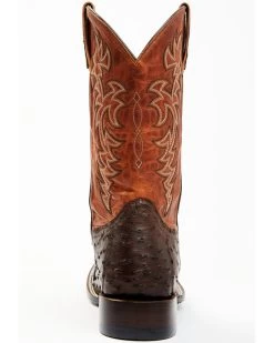 Cody James Men's Sienna Genuine Ostrich Exotic Western Boots - Broad Square Toe  -Ariat Store 2000371861 200 P5
