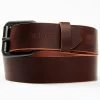 Brothers & Sons Men's Miles City Leather Belt