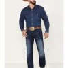 Cinch Men's Ian Medium Wash Slim Boot Performance Stretch Denim Jeans