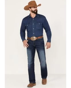 Cinch Men's Ian Medium Wash Slim Boot Performance Stretch Denim Jeans