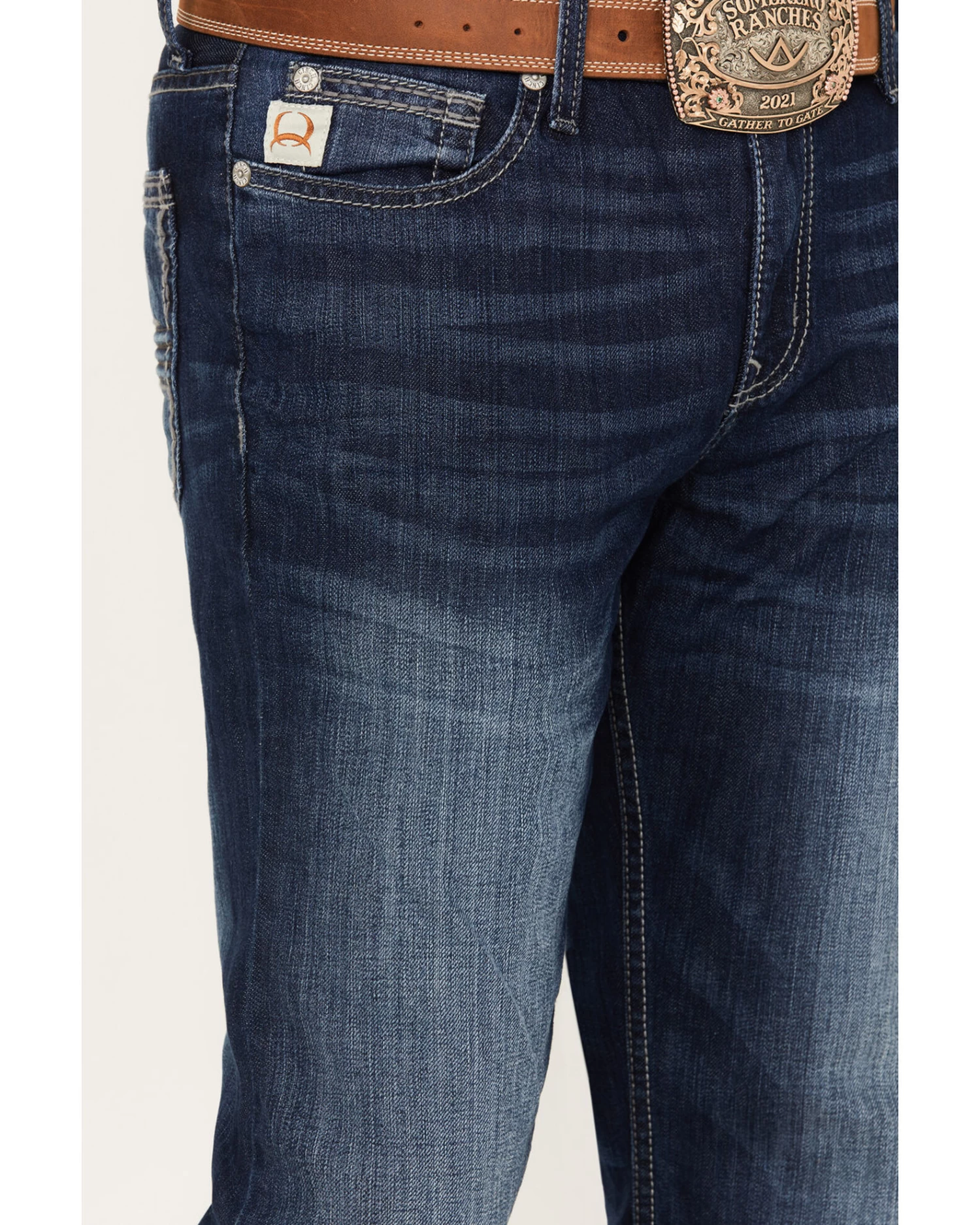 Cinch Men's Ian Medium Wash Slim Boot Performance Stretch Denim Jeans 2 Cinch Men's Ian Medium Wash Slim Boot Performance Stretch Denim Jeans - Image 2