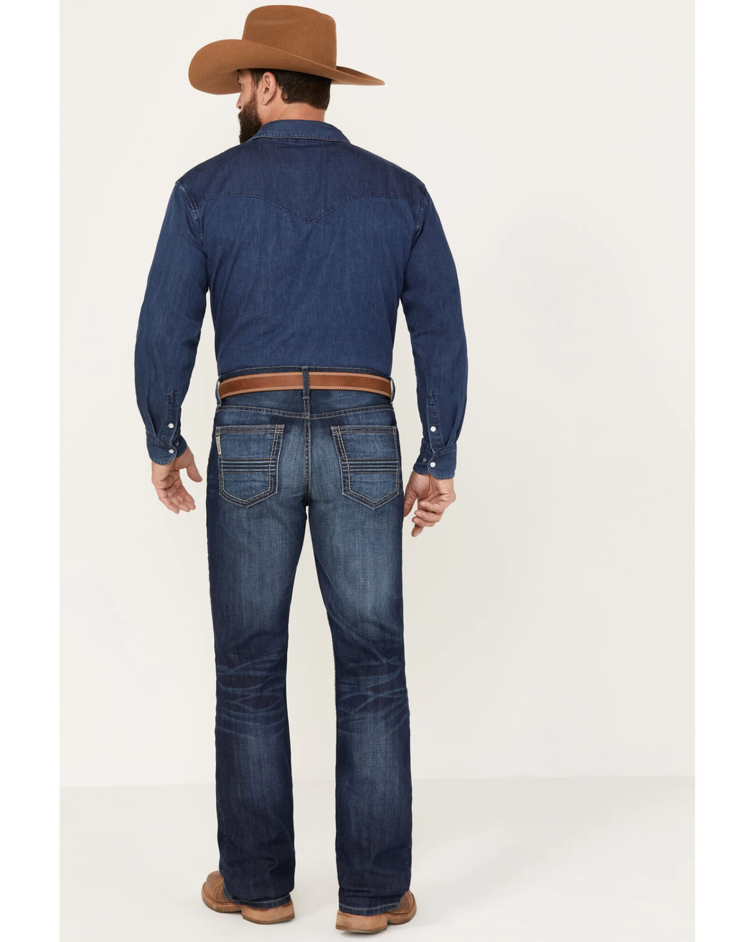 Cinch Men's Ian Medium Wash Slim Boot Performance Stretch Denim Jeans 4 Cinch Men's Ian Medium Wash Slim Boot Performance Stretch Denim Jeans - Image 4