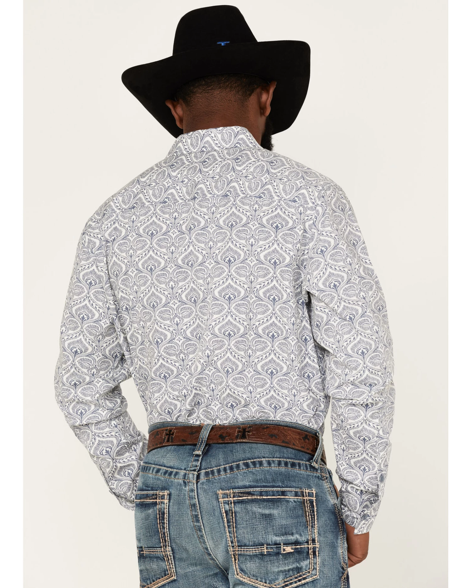 Gibson Men's Lava Lamp Floral Print Button Down Western Shirt 4 Gibson Men's Lava Lamp Floral Print Button Down Western Shirt - Image 4