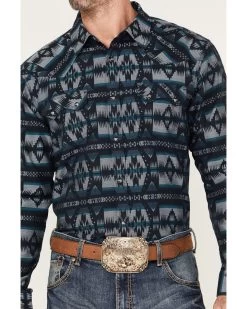 Moonshine Spirit Men's Wolf Moon Southwestern Stripe Snap Western Shirt 6 Moonshine Spirit Men's Wolf Moon Southwestern Stripe Snap Western Shirt -Ariat Store 2000374121 410 P3