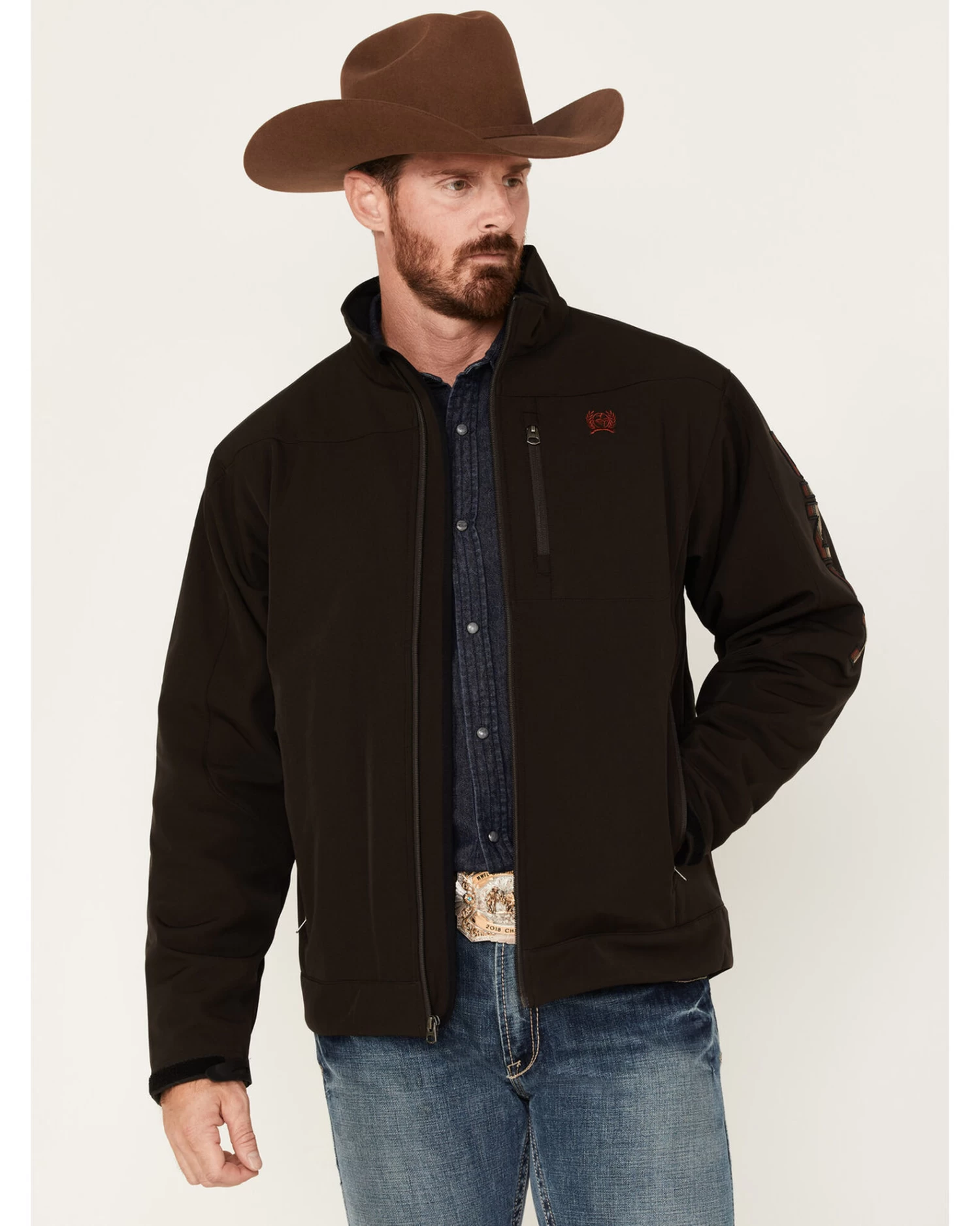 Cinch Men's Embroidered Logo Softshell Jacket 1 Cinch Men's Embroidered Logo Softshell Jacket