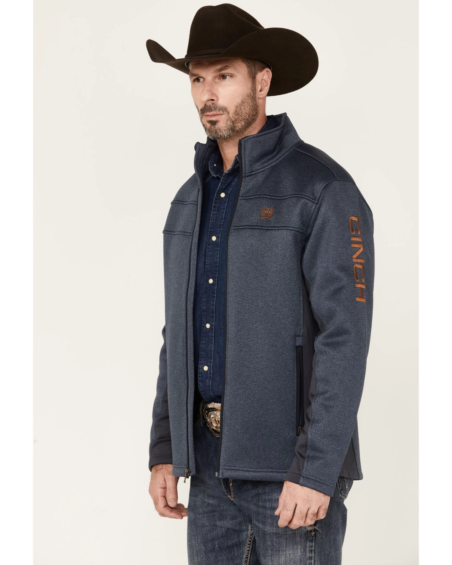 Cinch Men's Solid Logo Jacket 1 Cinch Men's Solid Logo Jacket