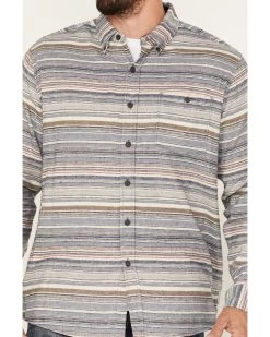 North River Men's Stripe Long Sleeve Button Down Flannel Shirt 6 North River Men's Stripe Long Sleeve Button Down Flannel Shirt -Ariat Store 2000375426 402 P3