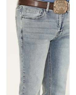 Hooey Men's Revolver Light Wash Slim Straight Reflex Jeans  -Ariat Store 2000375479 412 P4