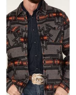 Rock & Roll Denim Men's Southwestern Print Shacket -Ariat Store 2000376137 022 P3