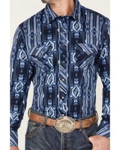 Rock & Roll Denim Men's Southwestern Stretch Long Sleeve Snap Shirt 6 Rock & Roll Denim Men's Southwestern Stretch Long Sleeve Snap Shirt -Ariat Store 2000376182 400 P3