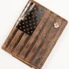 Hooey Men's Brown Liberty Rope Embossed Bi-Fold Money Clip Wallet