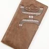 Hooey Men's Brown Hooey Logo Laser Cut Southwest Print Rodeo Wallet