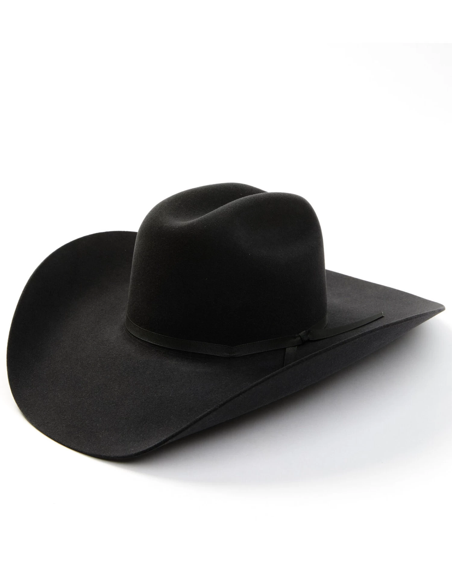 Serratelli Men's 5X Cattleman Two Ply Ribbon Band Felt Western Hat 1 Serratelli Men's 5X Cattleman Two Ply Ribbon Band Felt Western Hat