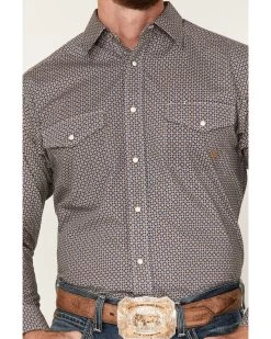 Ariat Men's Greysen Geo Print Long Sleeve Snap Western Shirt -Ariat Store 2000377061 400 P3