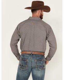 Ariat Men's Greysen Geo Print Long Sleeve Snap Western Shirt -Ariat Store 2000377061 400 P4