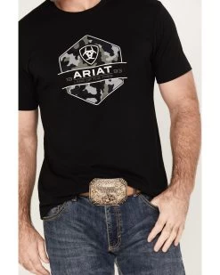 Ariat Men's Camo Badge Short Sleeve T-Shirt -Ariat Store 2000377116 001 P3