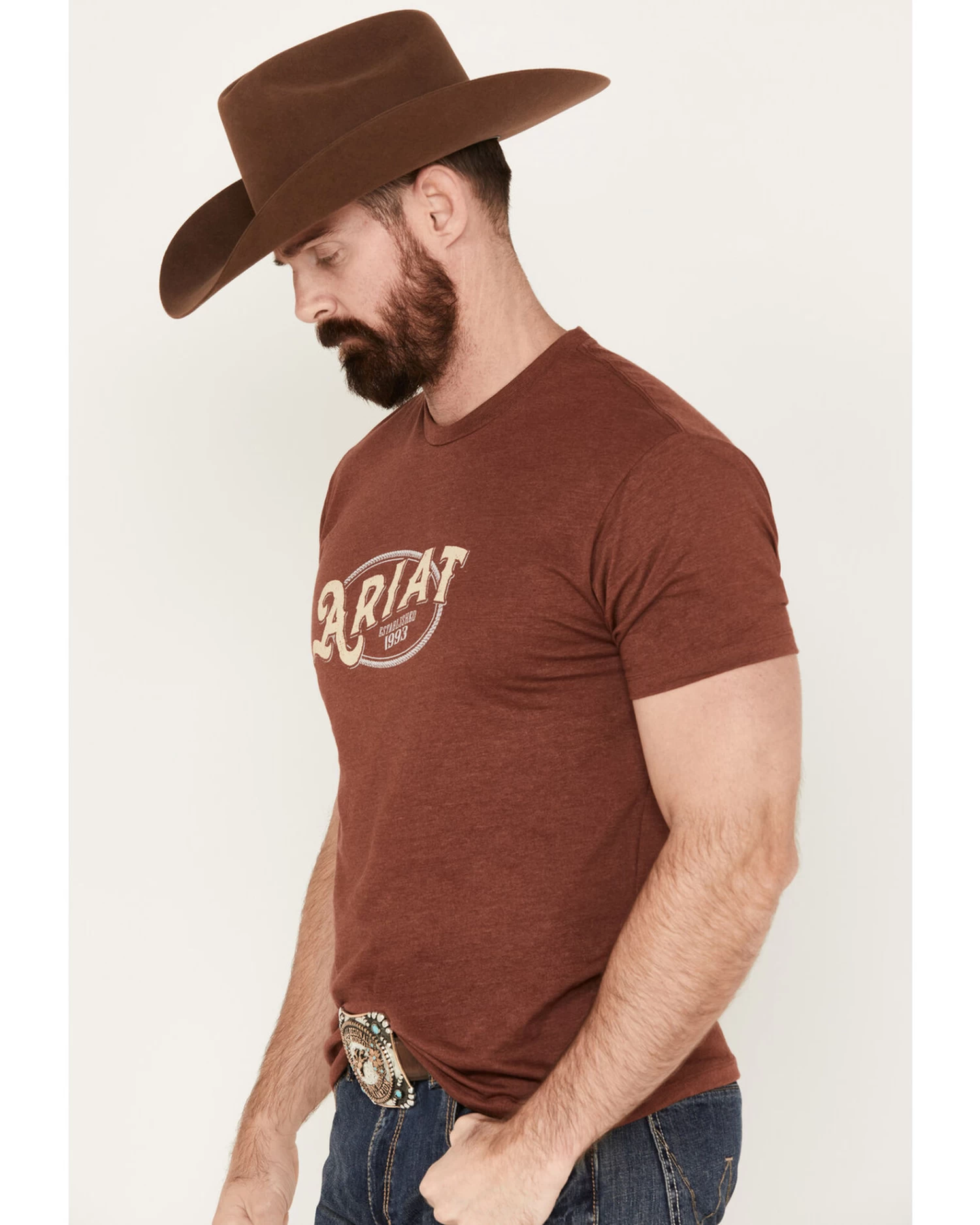 Ariat Men's Rope Oval Short Sleeve Graphic T-Shirt 2 Ariat Men's Rope Oval Short Sleeve Graphic T-Shirt - Image 2