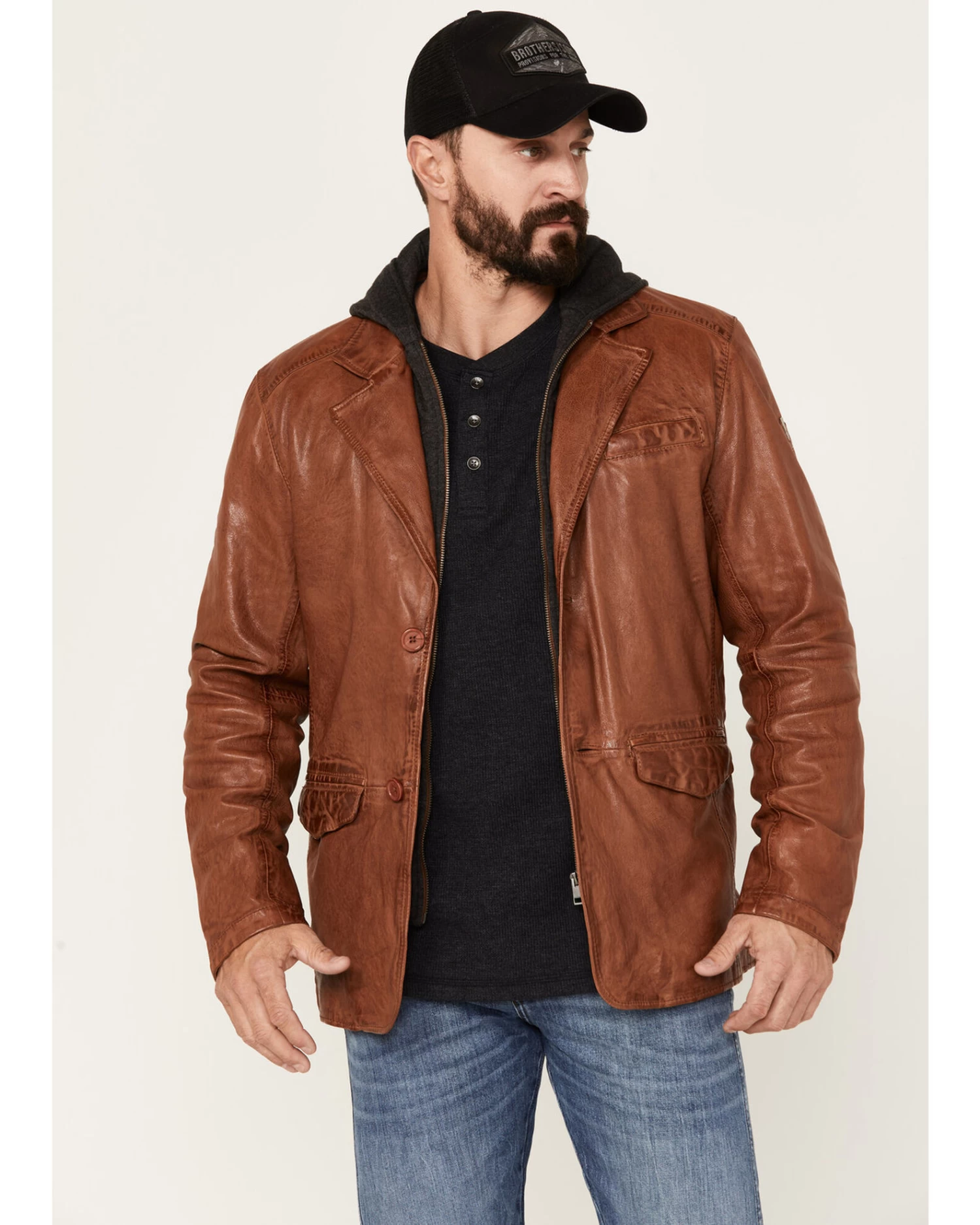 Mauritius Men's Leather Blazer 1 Mauritius Men's Leather Blazer