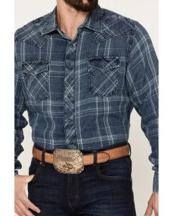 Wrangler Retro Men's Plaid Long Sleeve Western Snap Shirt 6 Wrangler Retro Men's Plaid Long Sleeve Western Snap Shirt -Ariat Store 2000378422 402 P3