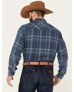 Wrangler Retro Men's Plaid Long Sleeve Western Snap Shirt 7 Wrangler Retro Men's Plaid Long Sleeve Western Snap Shirt -Ariat Store 2000378422 402 P4