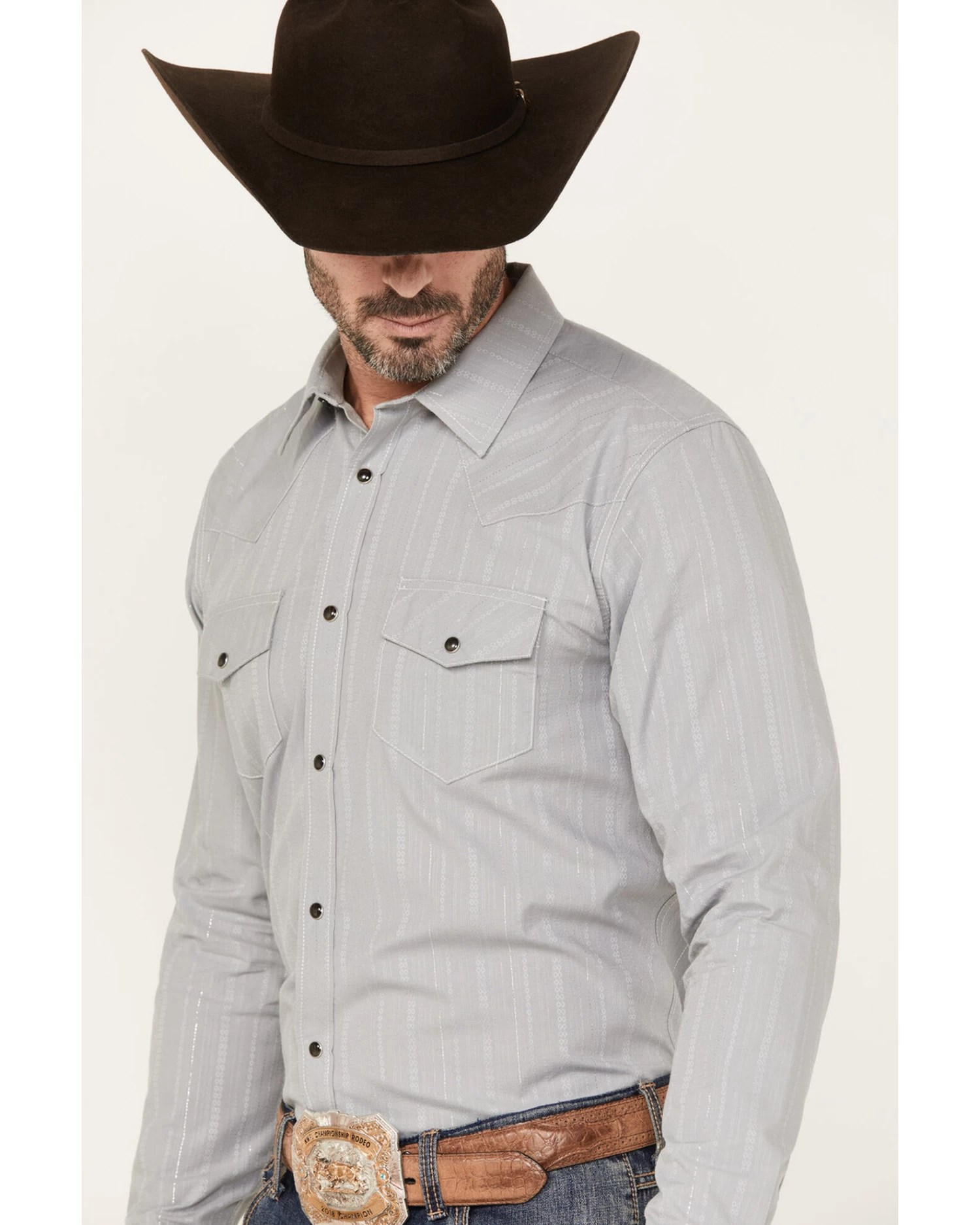 Gibson Men's Trails Long Sleeve Snap Western Shirt 2 Gibson Men's Trails Long Sleeve Snap Western Shirt - Image 2