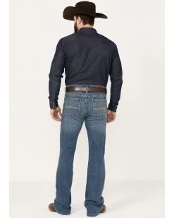 Cody James Men's Light A Shuck Medium Wash Relaxed Bootcut Stretch Denim Jeans  -Ariat Store 2000381085 413 P3