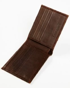 Cody James Men's Brown Exotic Ostrich Leather Bifold Wallet -Ariat Store 2000382541 200 P3