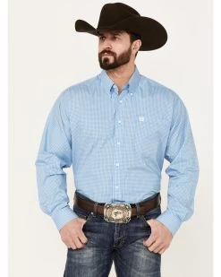 Cinch Men's Geo Print Long Sleeve Button Down Western Shirt