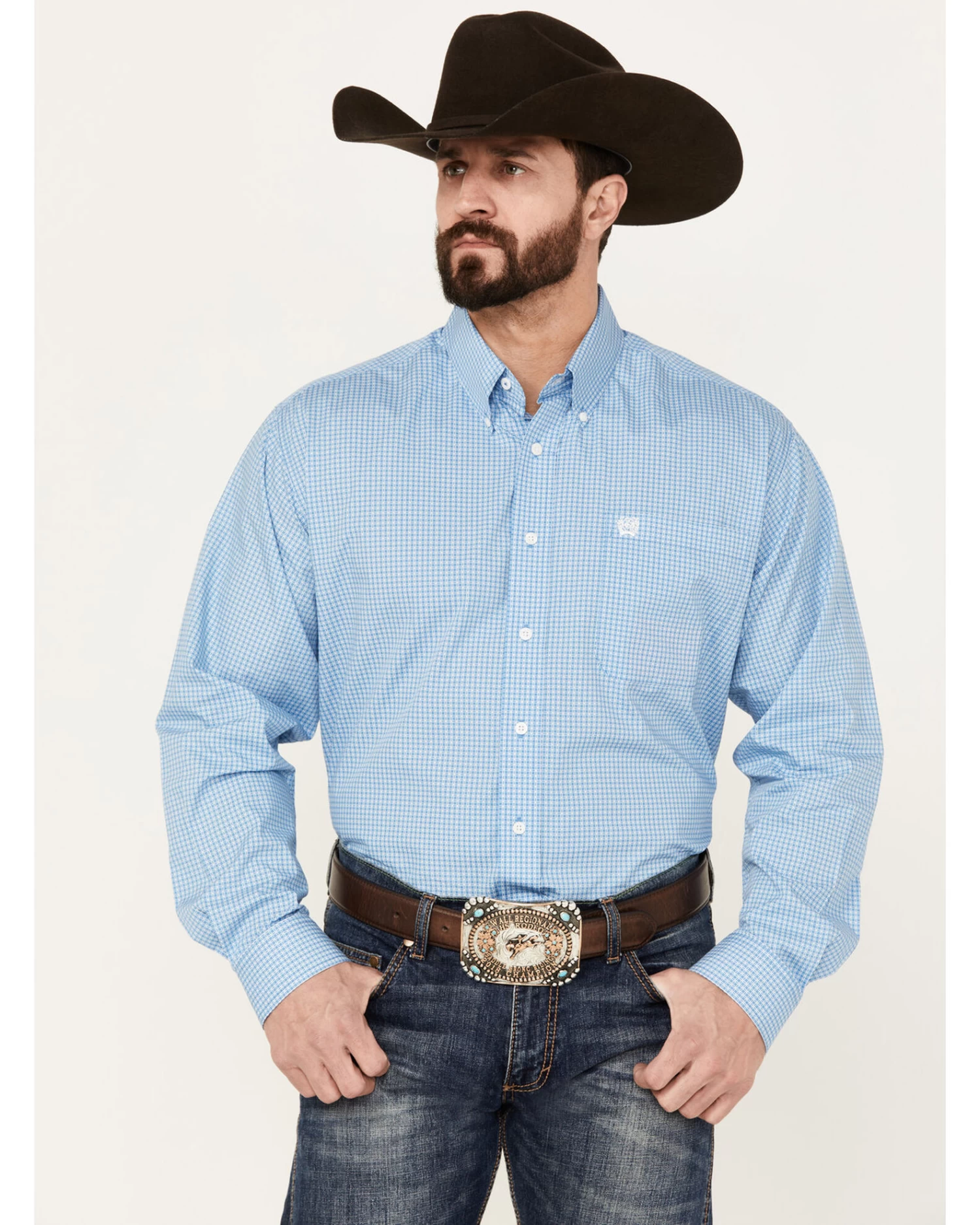 Cinch Men's Geo Print Long Sleeve Button Down Western Shirt 1 Cinch Men's Geo Print Long Sleeve Button Down Western Shirt