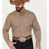 Cinch Men's Plaid Print Long Sleeve Button Down Western Shirt 