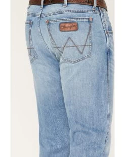 Wrangler Retro Men's 77MWZ Codigo Light Wash Slim Boot Stretch Denim Jeans -Ariat Store 2000384266 400 P4