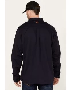 Hawx Men's FR Solid Long Sleeve Button-Down Woven Shirt -Ariat Store 2000384608 410 P4