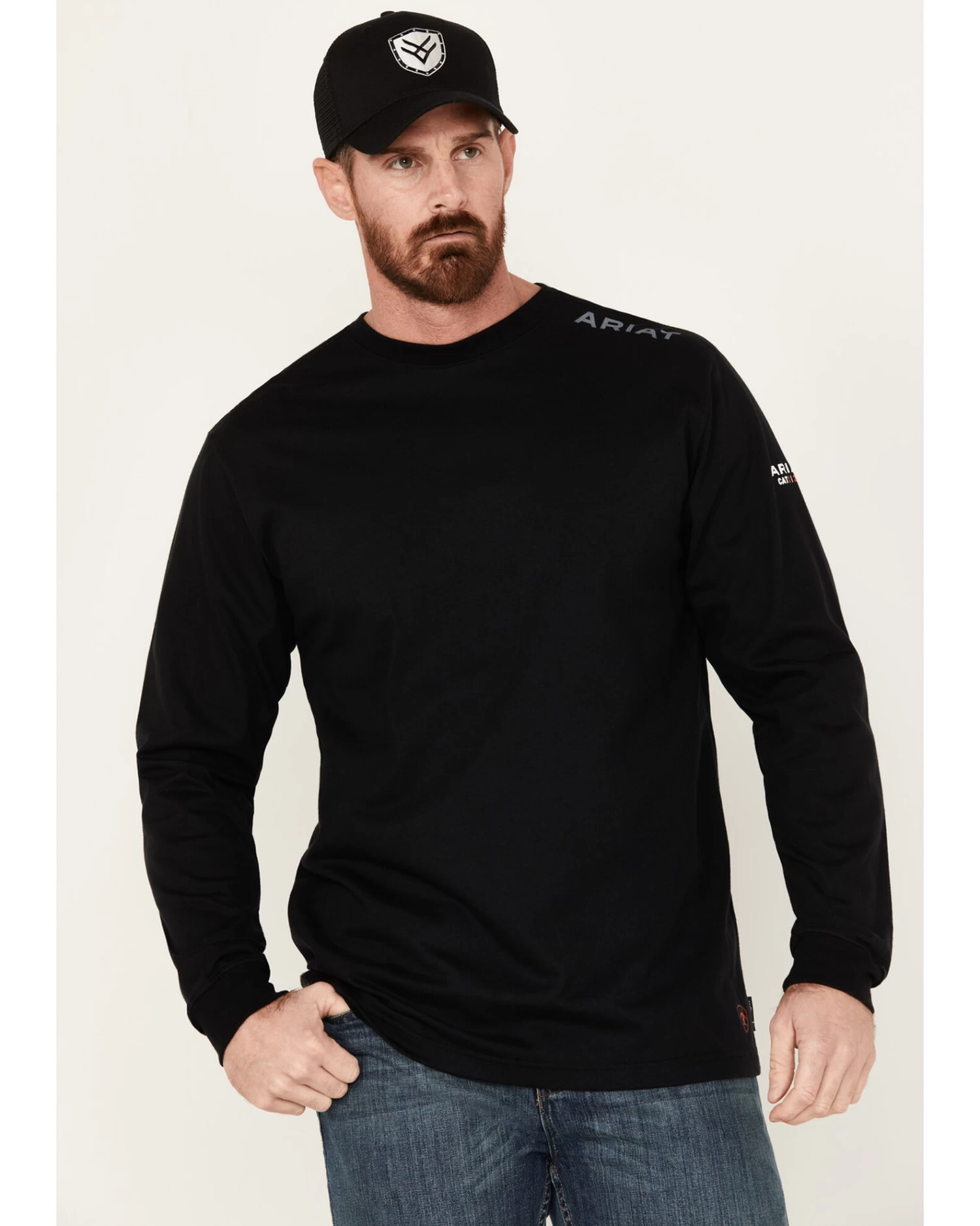 Ariat Men's FR Raising The Flag Long Sleeve Work T-Shirt 1 Ariat Men's FR Raising The Flag Long Sleeve Work T-Shirt