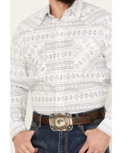 Rough Stock By Panhandle Men's Southwestern Print Long Sleeve Stretch Western Snap Shirt 6 Rough Stock By Panhandle Men's Southwestern Print Long Sleeve Stretch Western Snap Shirt -Ariat Store 2000385163 100 P3