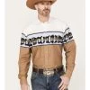 Roper Men's Vintage Border Long Sleeve Western Snap Shirt