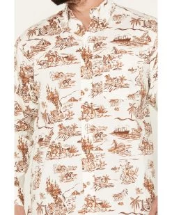 Ariat Men's Paniolo Aloha Stretch Classic Fit Long Sleeve Button-Down Western Shirt -Ariat Store 2000387248 295 P3