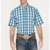 Ariat Men's Wrinkle Free Enzo Plaid Print Button-Down Short Sleeve Western Shirt