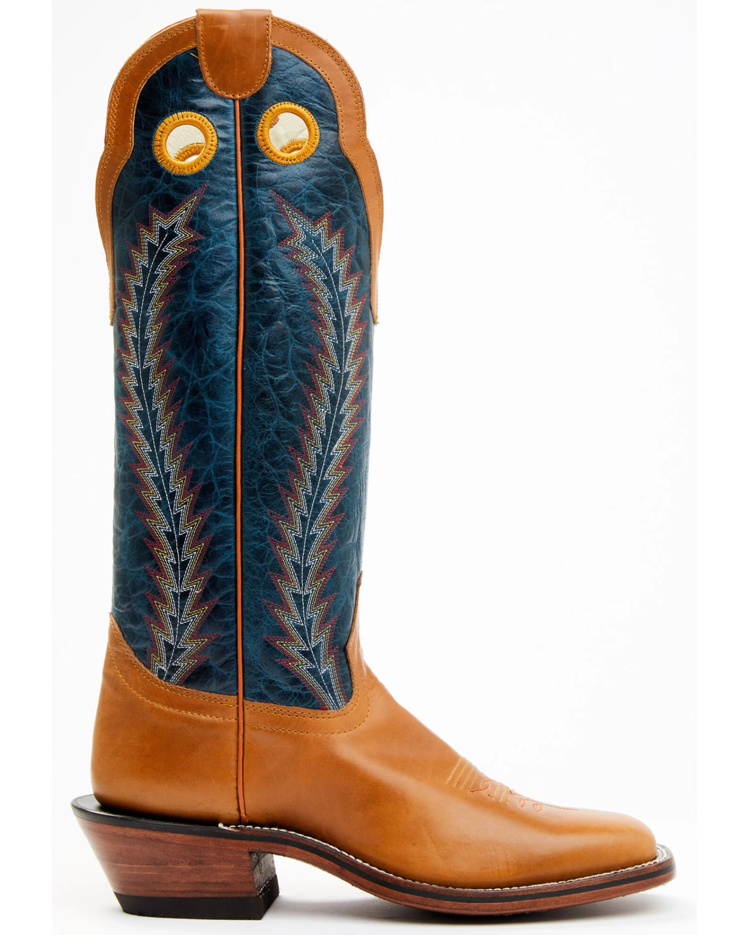 Hondo Boots Men's Crazy Horse Western Boots - Broad Square Toe 2 Hondo Boots Men's Crazy Horse Western Boots - Broad Square Toe - Image 2