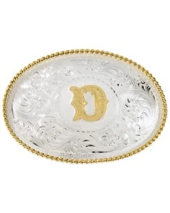 Montana Silversmiths Initial D Western Buckle