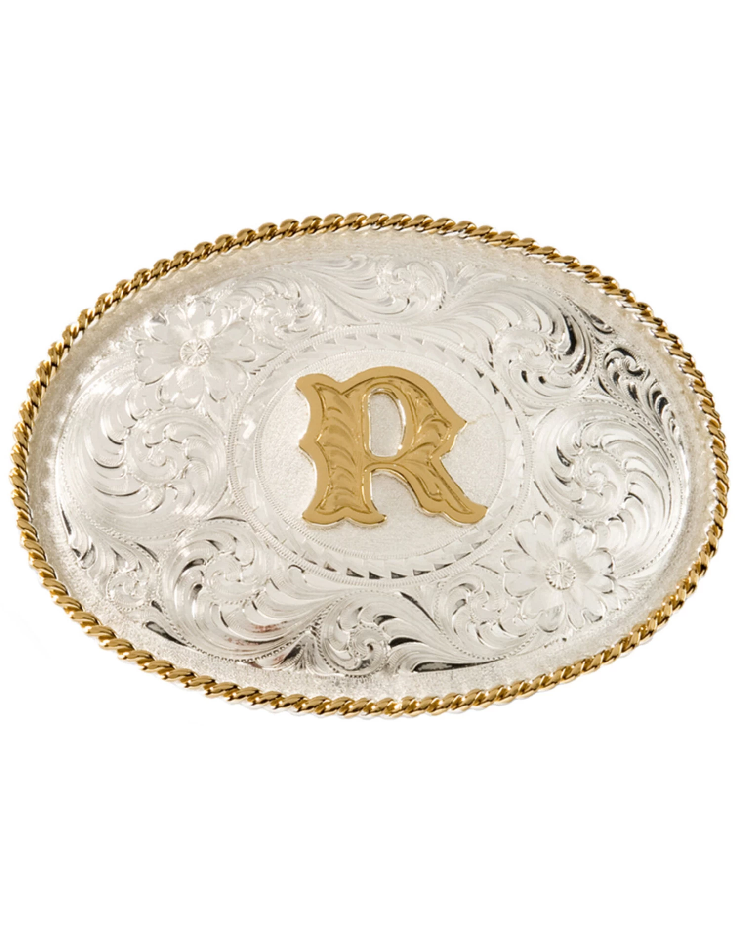 Montana Silversmiths Initial R Western Buckle 1 Montana Silversmiths Initial R Western Buckle