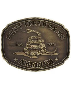 Montana Silversmiths Men's Don't Tread On Me Attitude Buckle