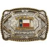 Cody James Red White And Blue Square Texas Belt Buckle